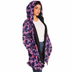 Purple Camo Microfleece Cloak