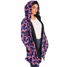 Load image into Gallery viewer, Purple Camo Microfleece Cloak
