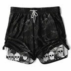 Pile of skulls Men's 2-in-1 Shorts