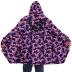 Purple Camo Microfleece Cloak