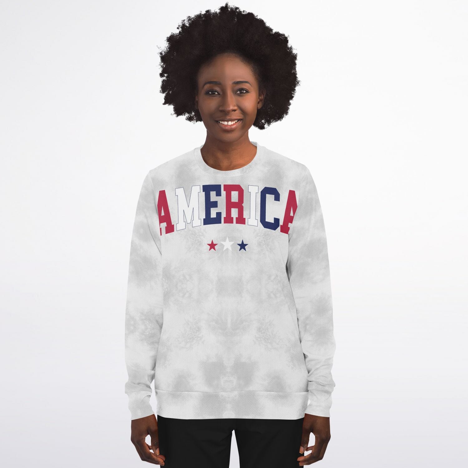 America Grey Ladies Sweatshirt