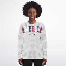 Load image into Gallery viewer, America Grey Ladies Sweatshirt
