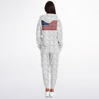 Inflated American flag Athletic Zip hoodie & Jogger
