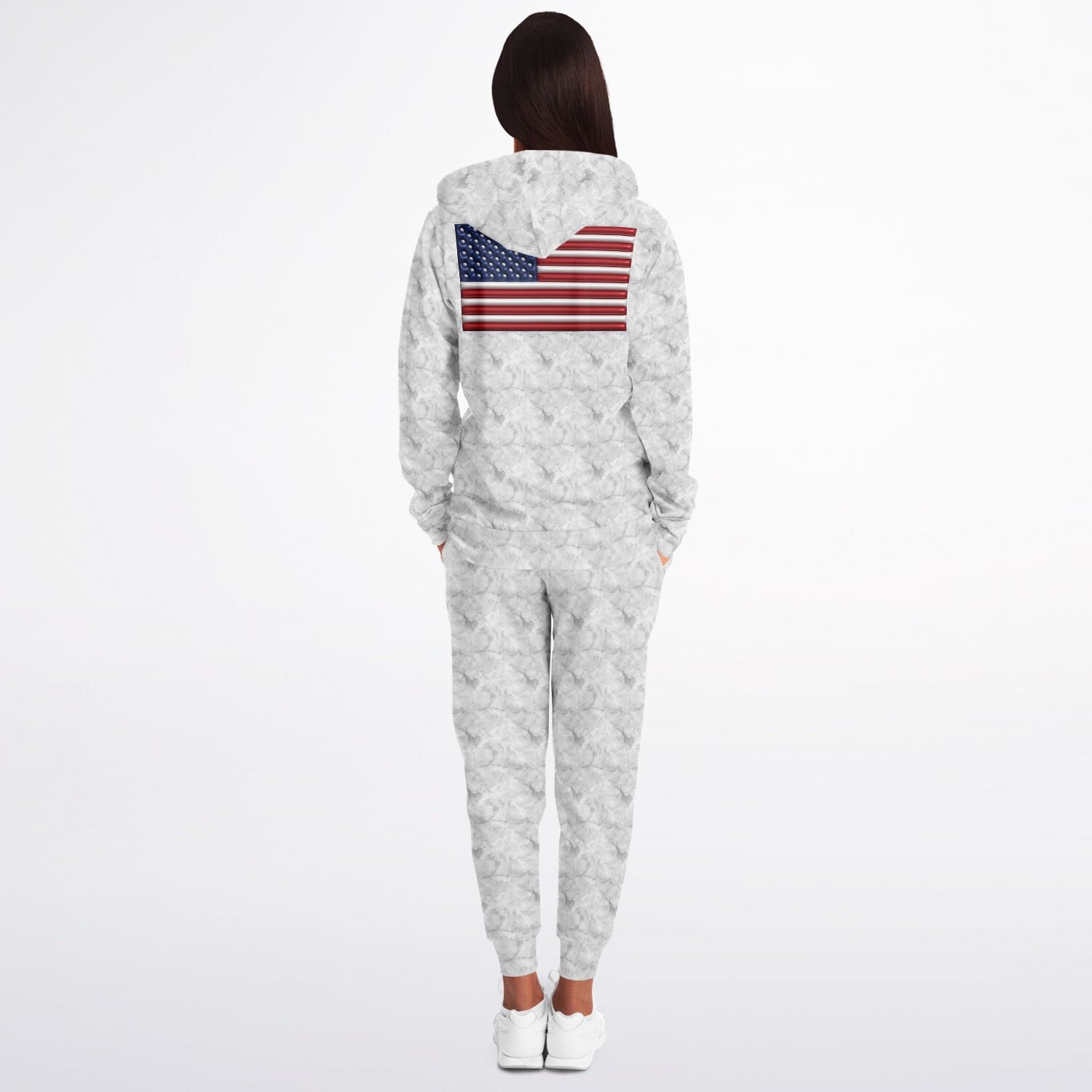 Inflated American flag Athletic Zip hoodie & Jogger