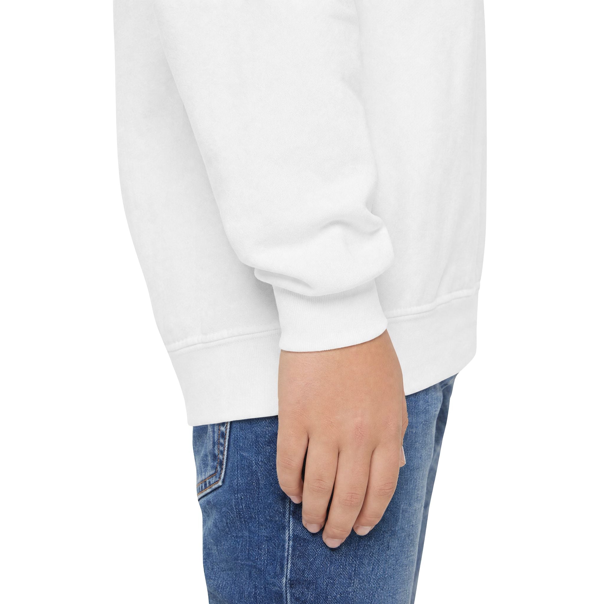 Black Cat Embroidered Youth Crewneck Sweatshirt