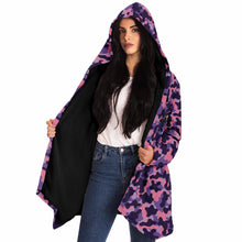 Load image into Gallery viewer, Purple Camo Microfleece Cloak
