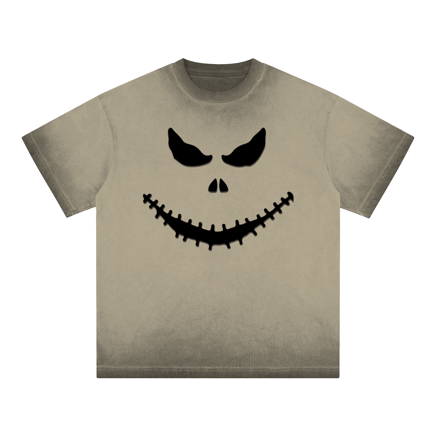 Monster Face Reverse Dyed Unisex T-shirt