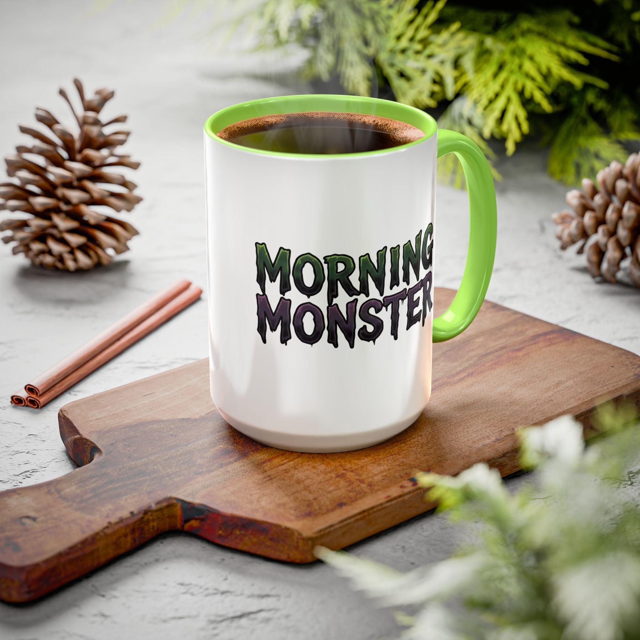 Morning Monster Mug — Funny Coffee Cup for Morning People, 15oz