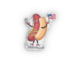 Load image into Gallery viewer, Patriotic Hotdog Shaped Pillow
