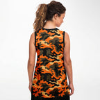 Orange Camo Basketball Jersey