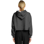 Ladies America Black Acid Wash Dance Hoodie
