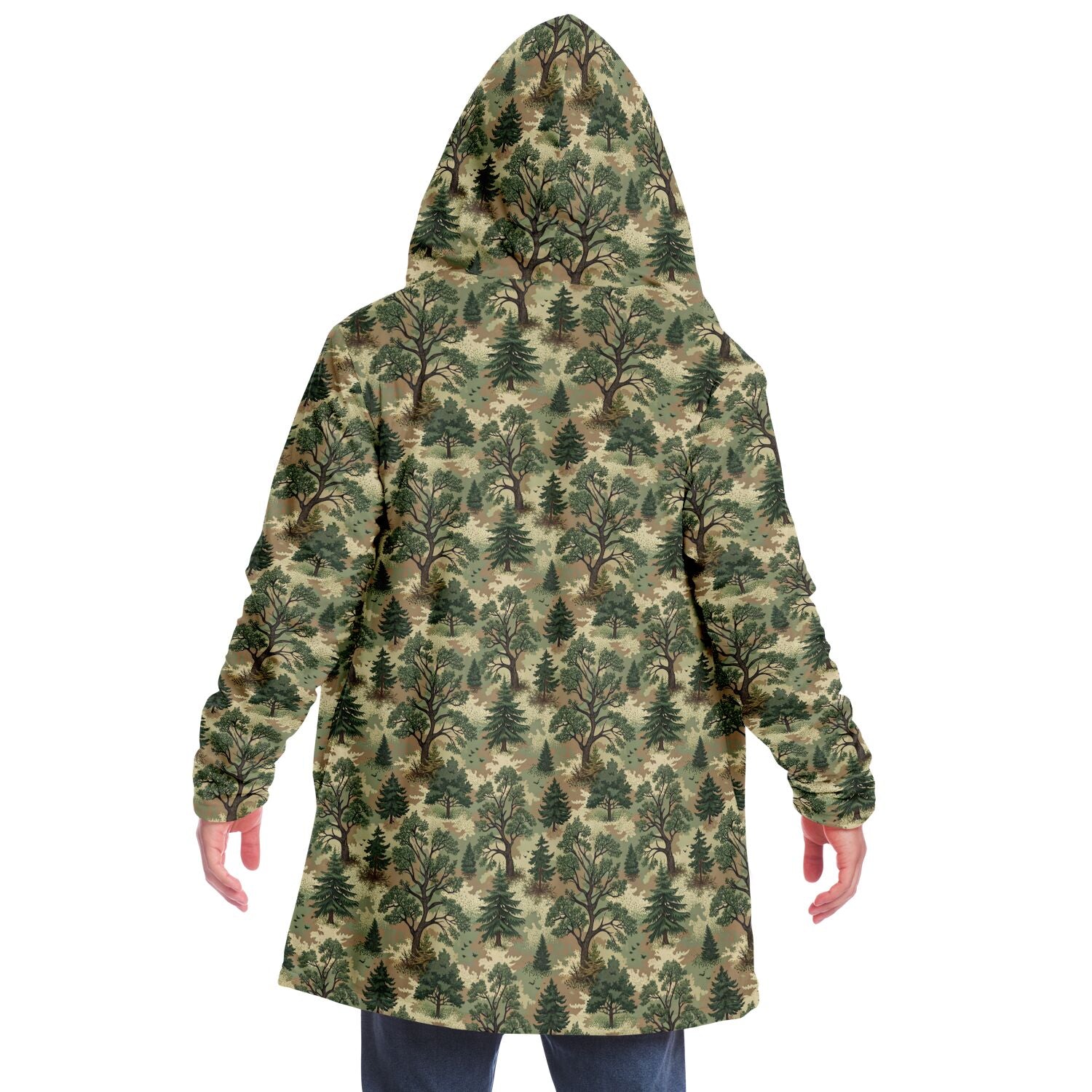 Forest Camouflage Microfleece Cloak
