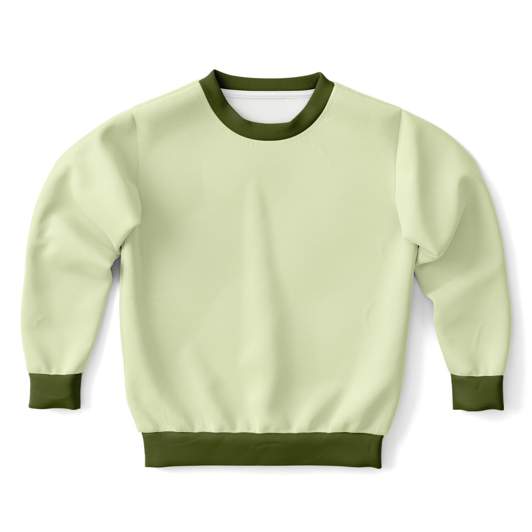 Light Green Fashion Kids/Youth Sweatshirt