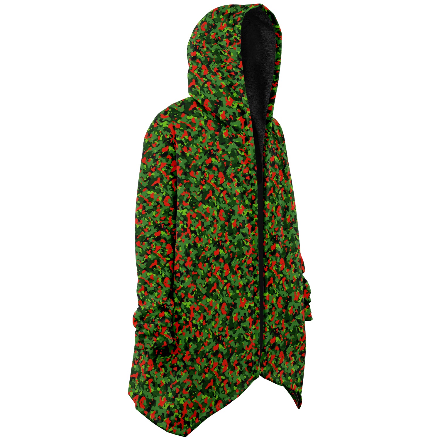 Christmas Camo Microfleece Cloak