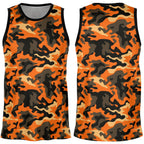 Orange Camo Basketball Jersey
