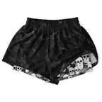 Pile of Skulls black Women's 2-in-1 Shorts