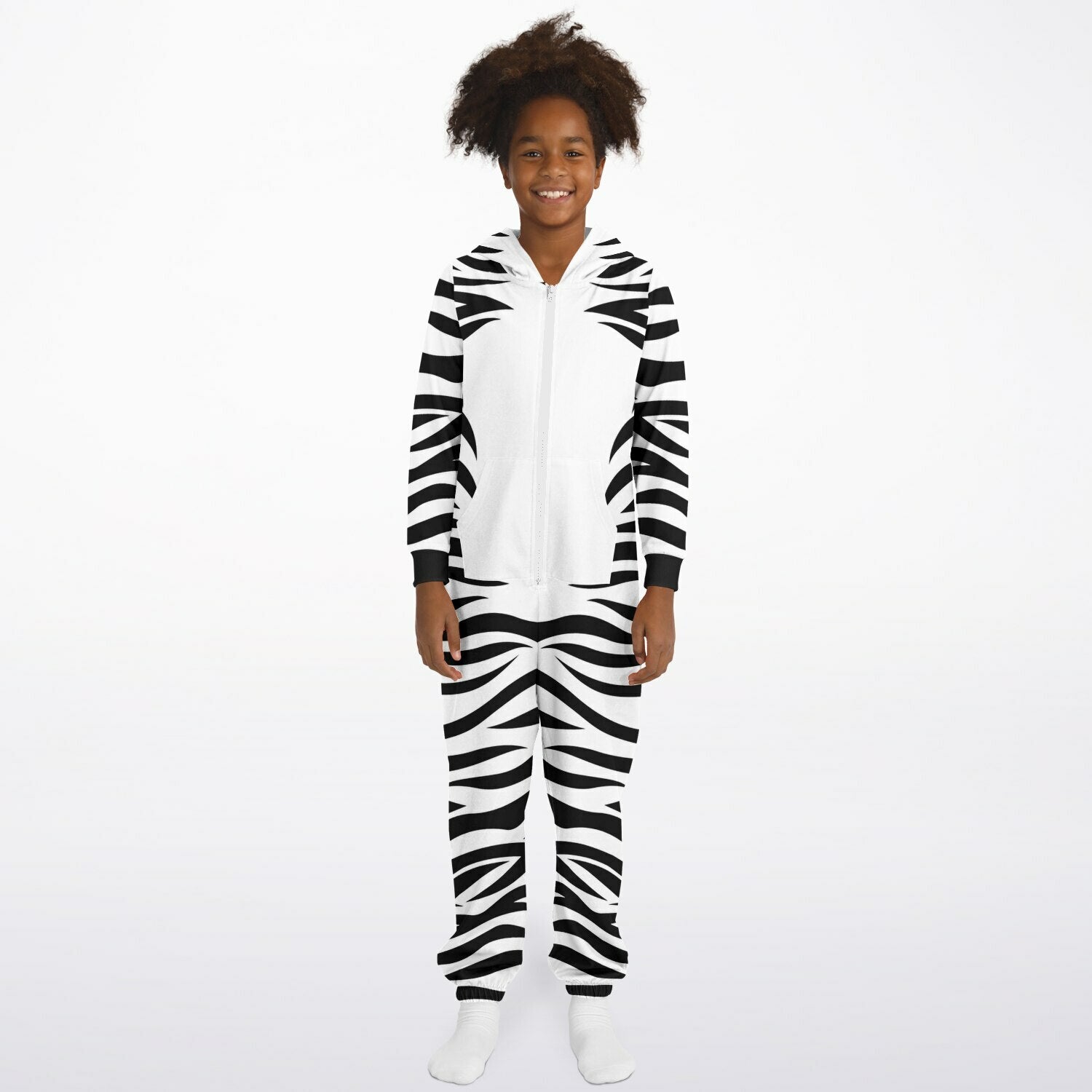 Kids Unisex Zebra Jumpsuit