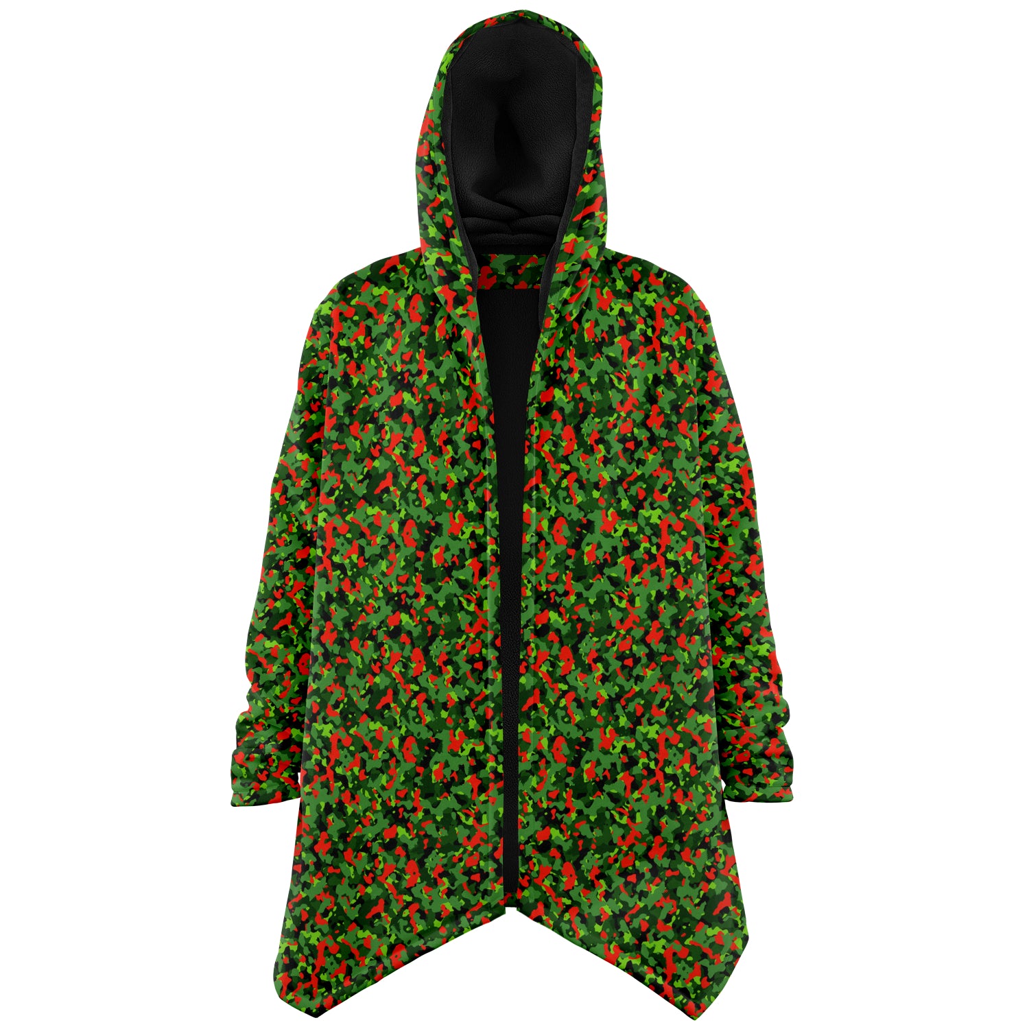 Christmas Camo Microfleece Cloak