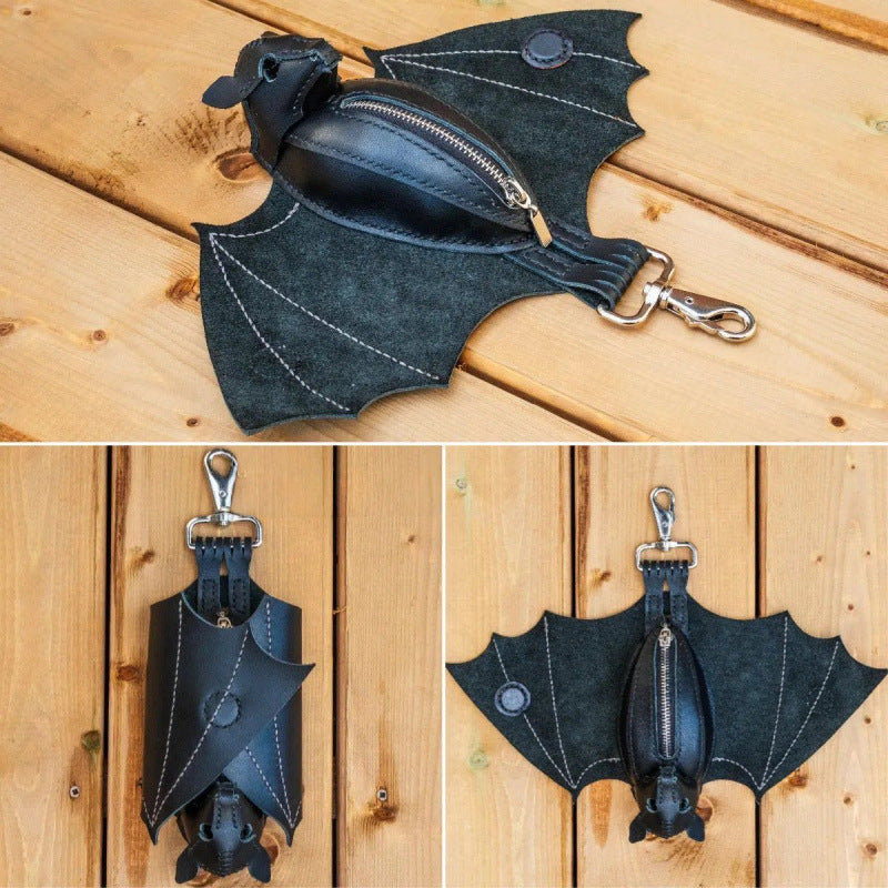 Pleather Bat Coin Purse