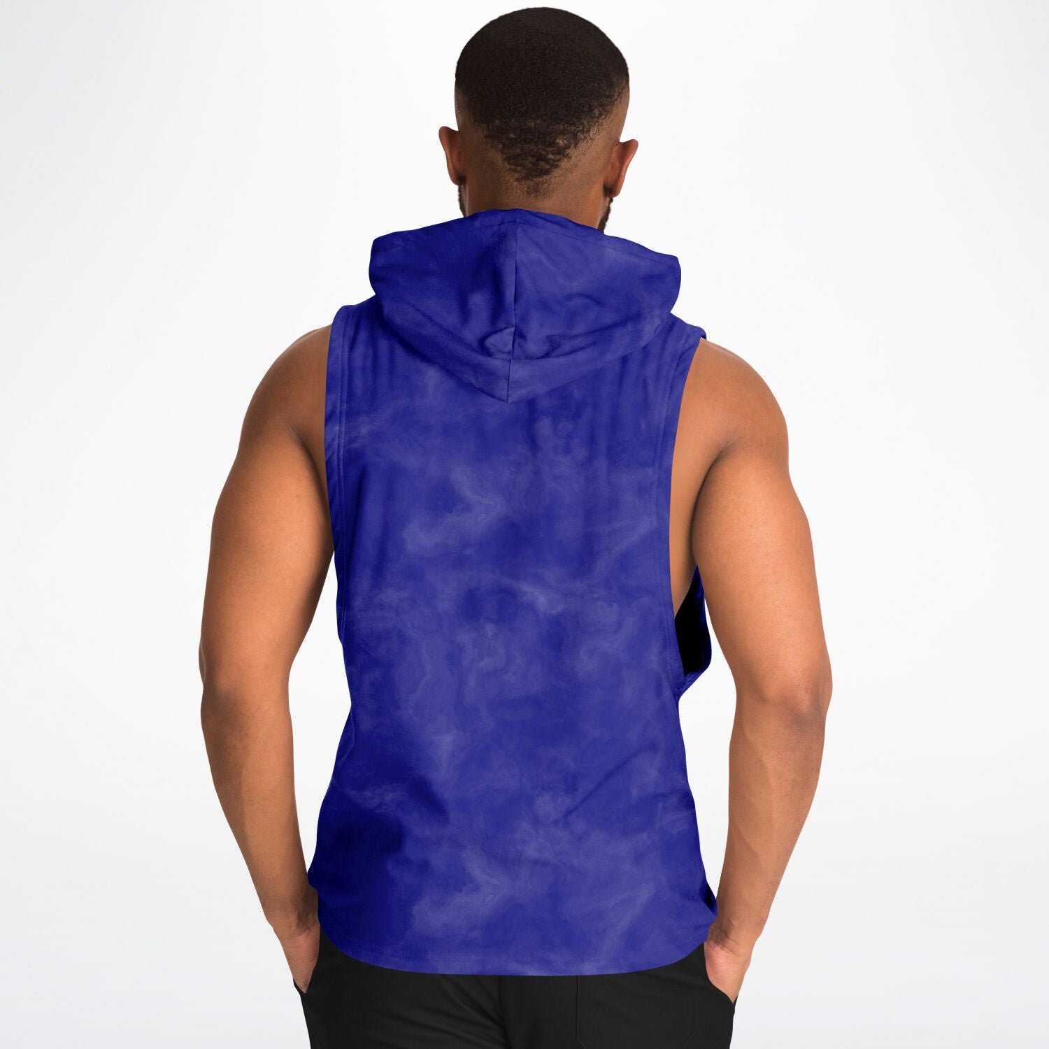 Red, White and Blue Star Blue Drop Armhole Hoodie