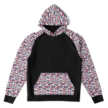 Load image into Gallery viewer, Patriot Camo Ladies Raglan Hoodie
