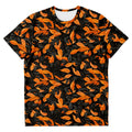 Orange Leaves Forest Camo T-Shirt