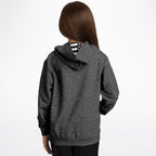 America Black Acid Wash Kids Hoodie