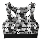 Pile of Skulls Padded Sports Bra