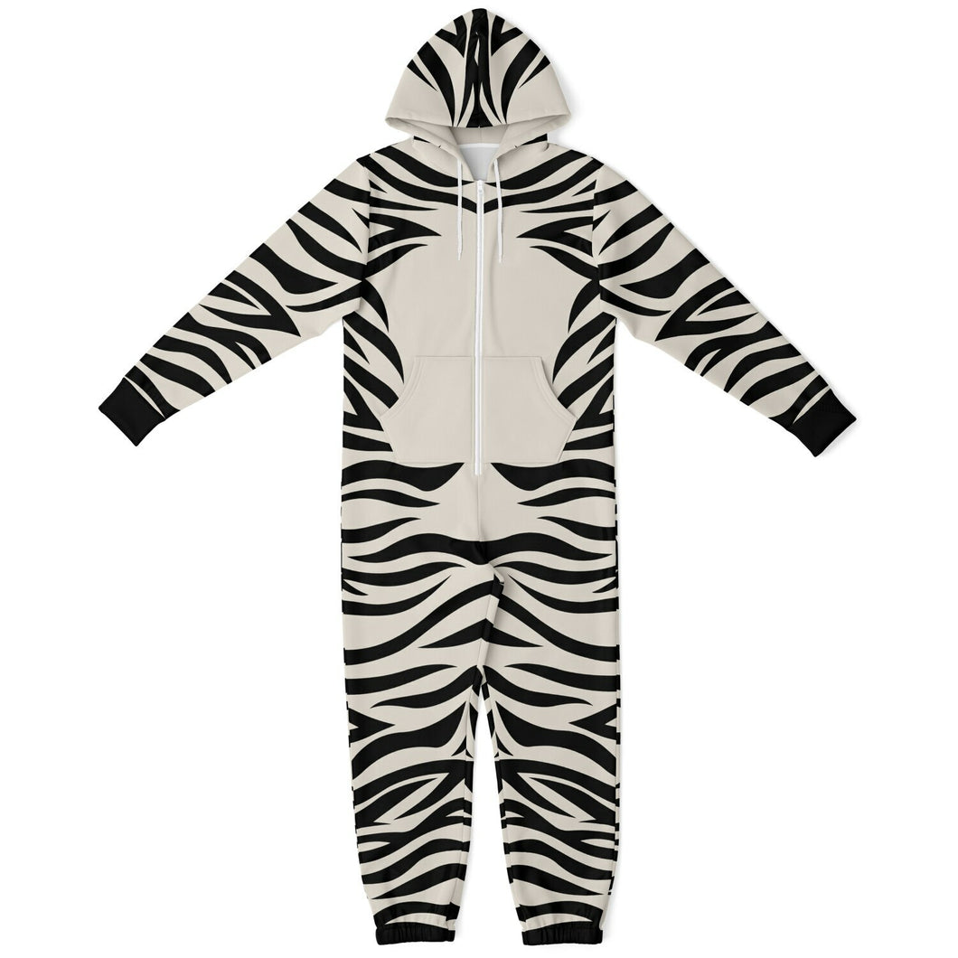 Men's Tan Zebra Jumpsuit