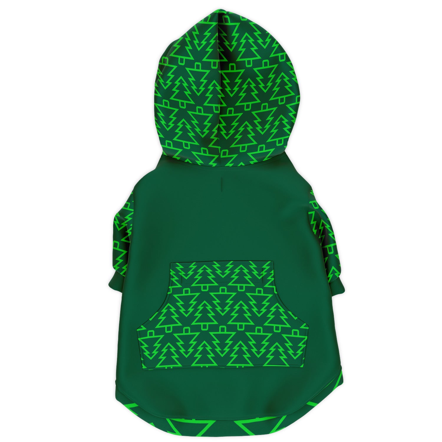 Green Tree Athletic Dog Zip-Up Hoodie