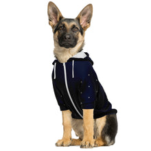 Load image into Gallery viewer, Blue Winter Xmas Tree Dog Zip-Up Hoodie
