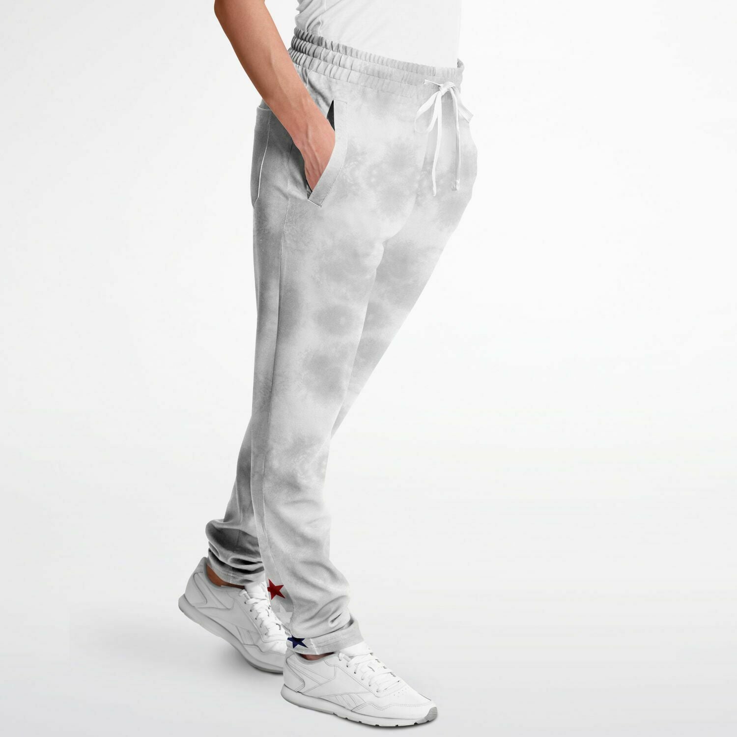 Ladies Grey RWB Star Track Pants