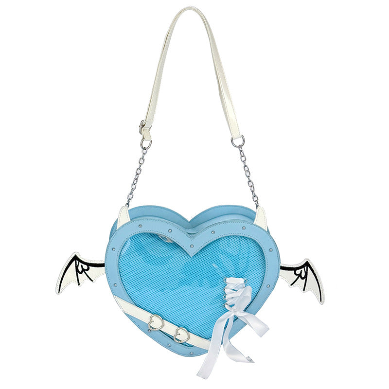 Heart-shaped Crossbody Bag for Women