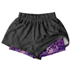 Purple Skulls Women's 2-in-1 Shorts - AOP