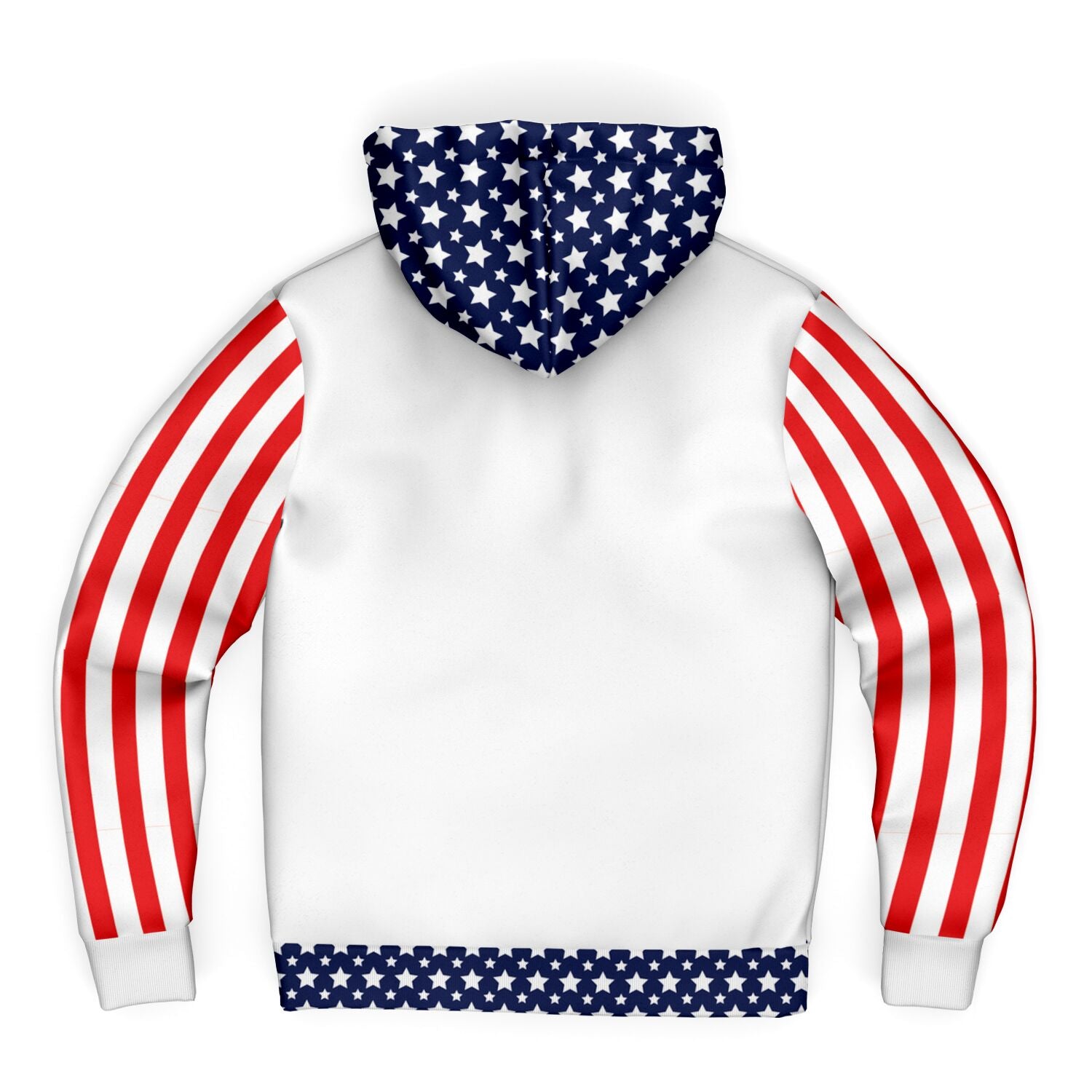 Stars and Stripes Mens Microfleece Ziphoodie