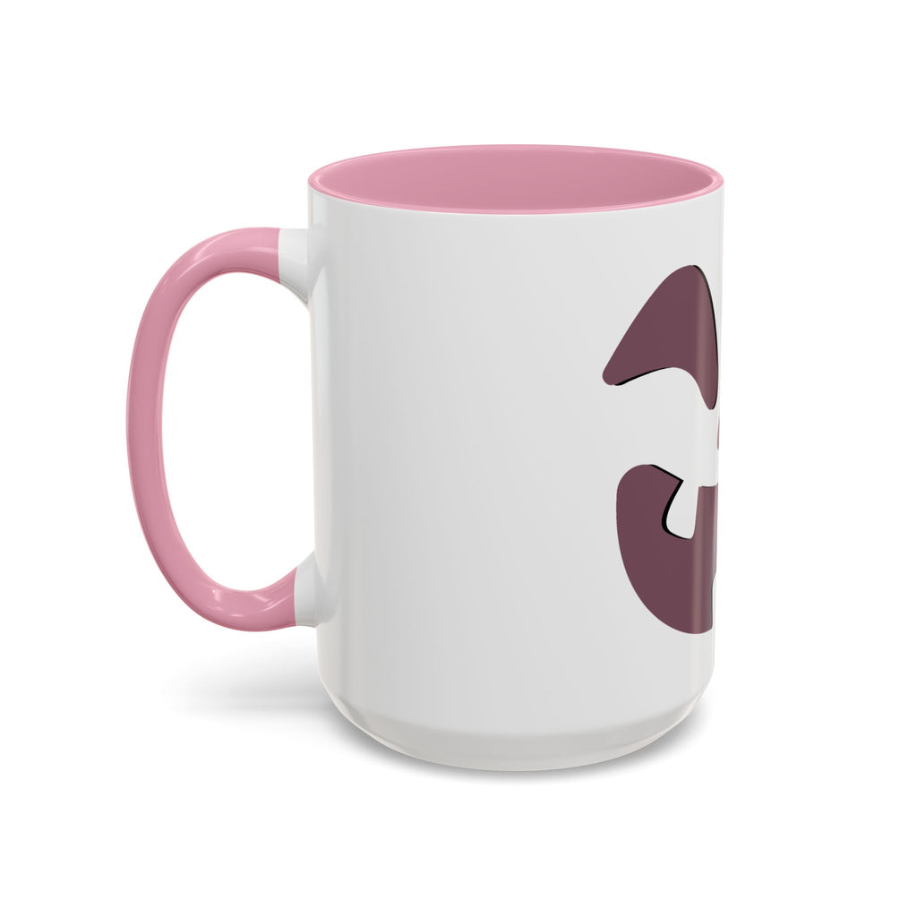Pink Jack-O'-Lantern Coffee Mug — Cute Halloween Ceramic Mug (15oz)