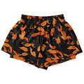 Orange Leave Forest Camo Women's 2-in-1 Shorts