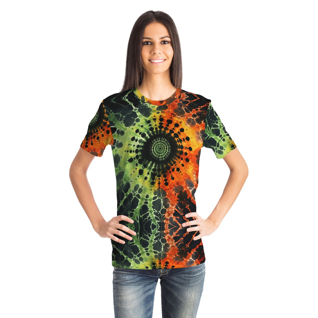 Ladies Tie Dye Eye Halloween T-shirt