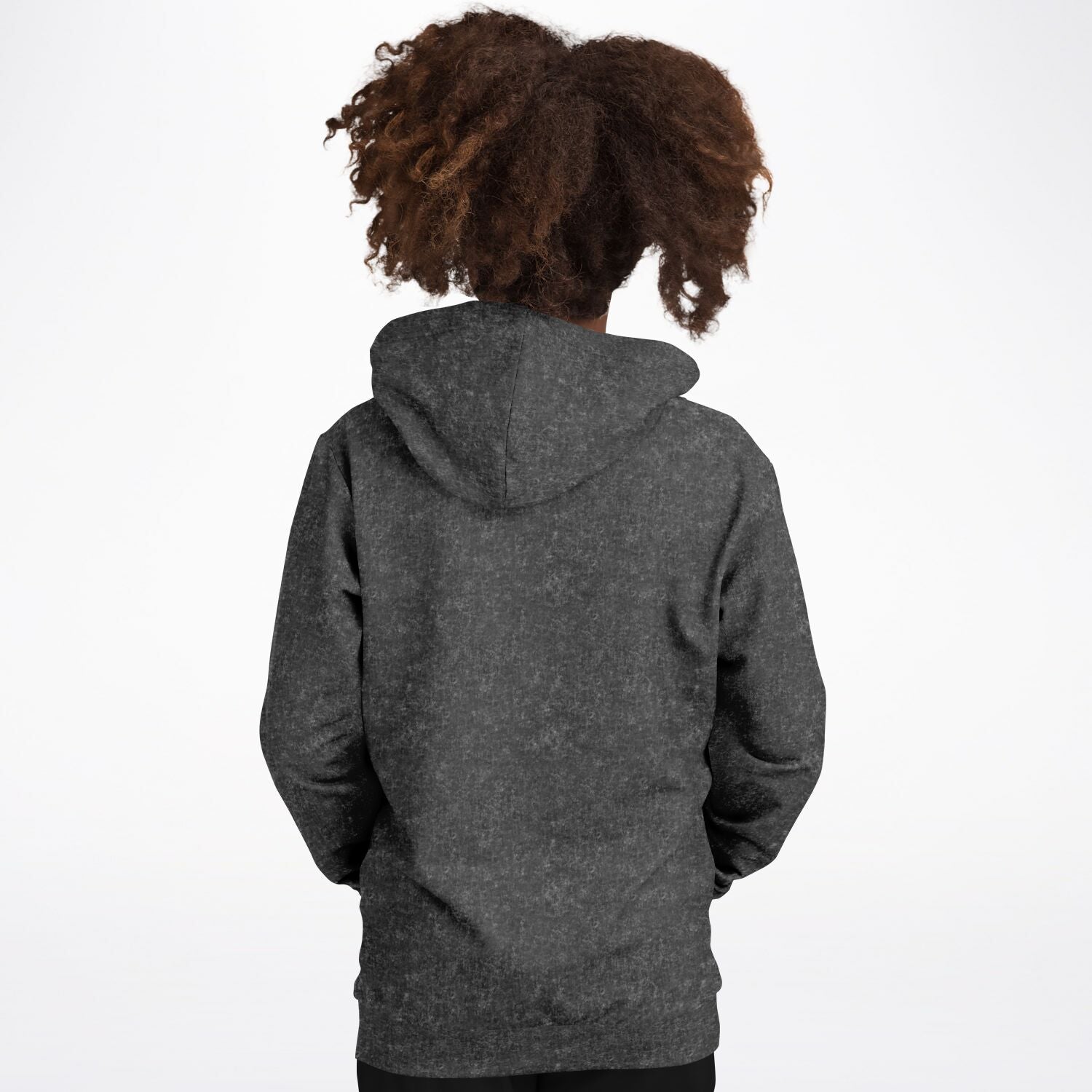 America Black Acid Wash Kids Hoodie