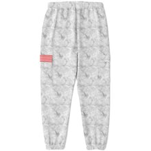 Load image into Gallery viewer, Ladies Stars and Stripes Flag Cargo Sweatpants
