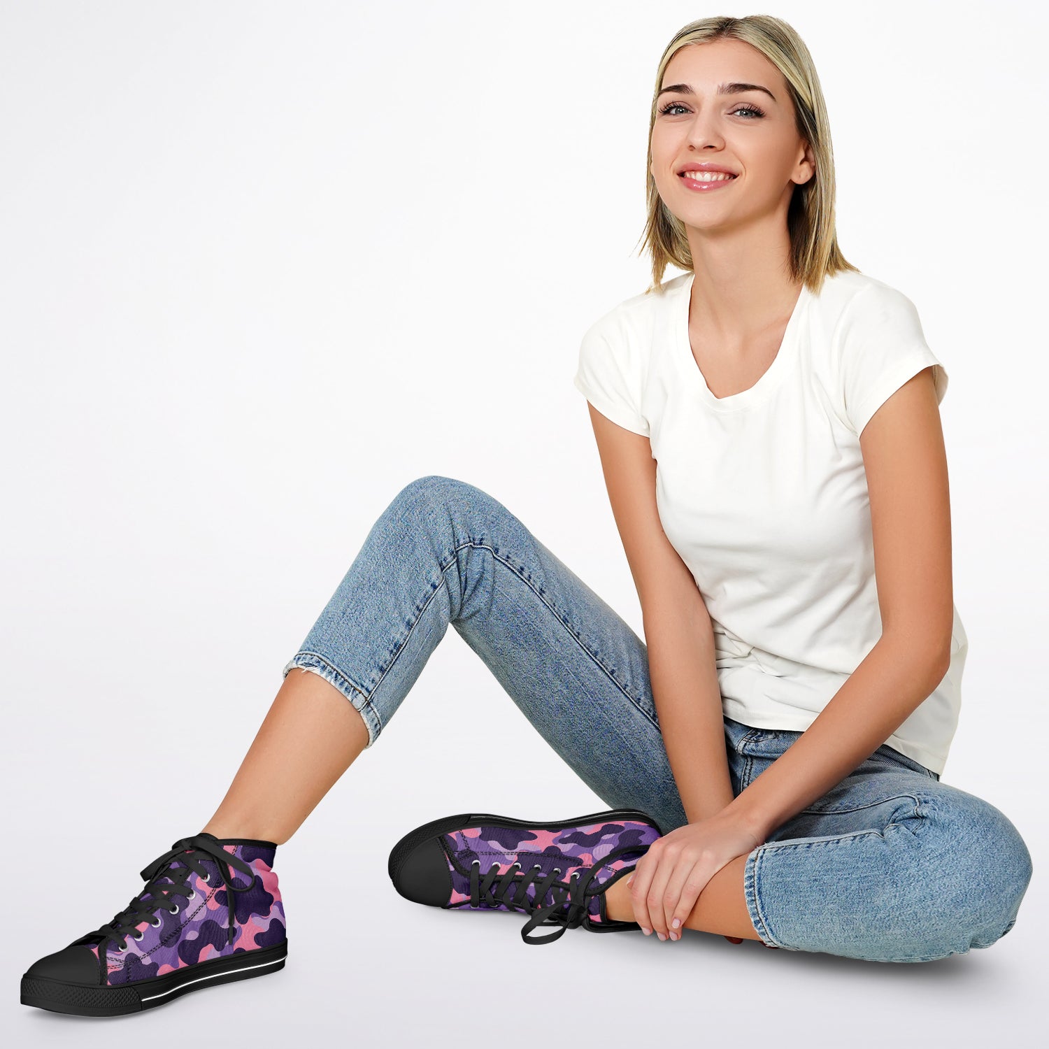Purple Camo Urban Peak High Top Shoes