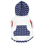 Stars and Stripes Fashion Dog Zip-Up Hoodie