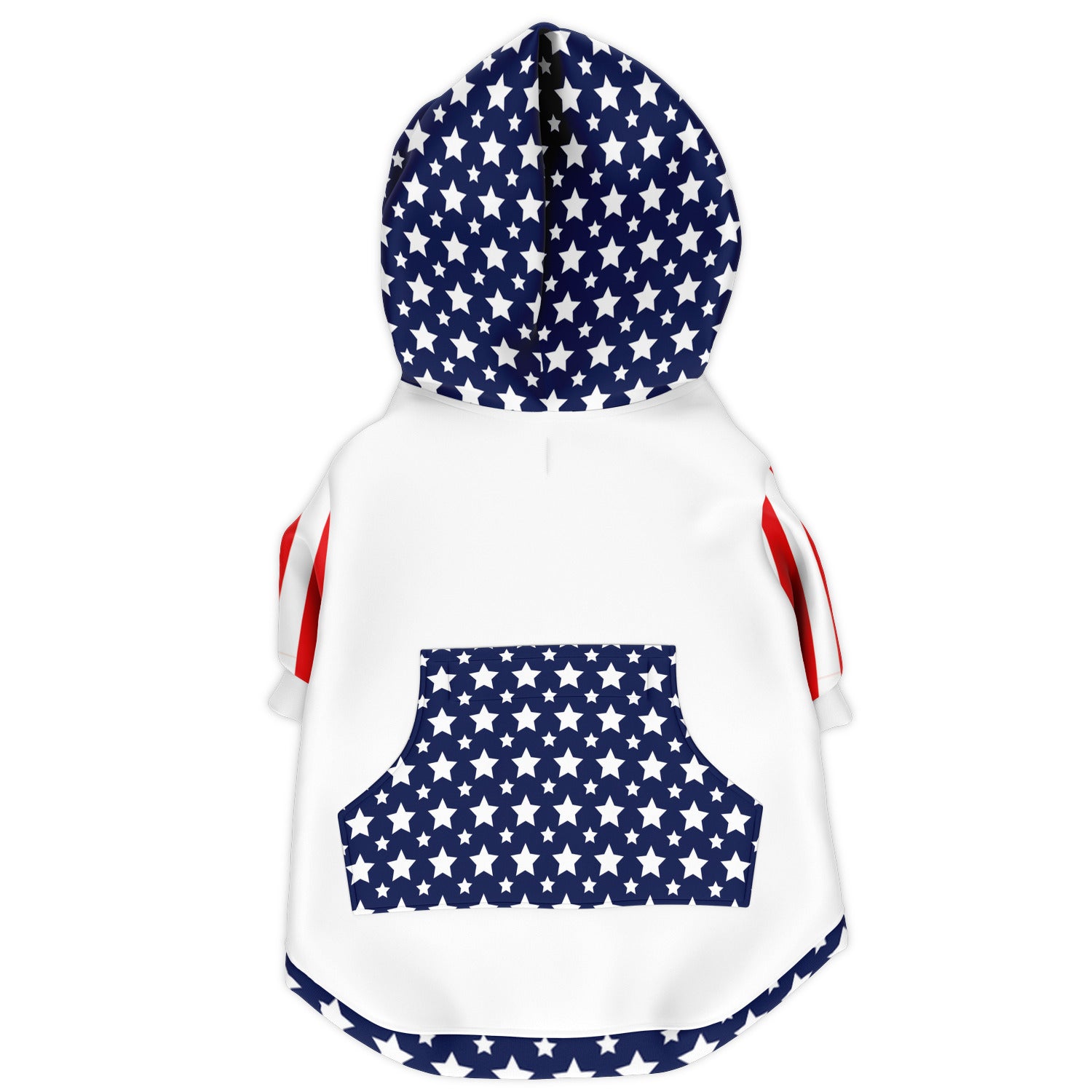 Stars and Stripes Fashion Dog Zip-Up Hoodie