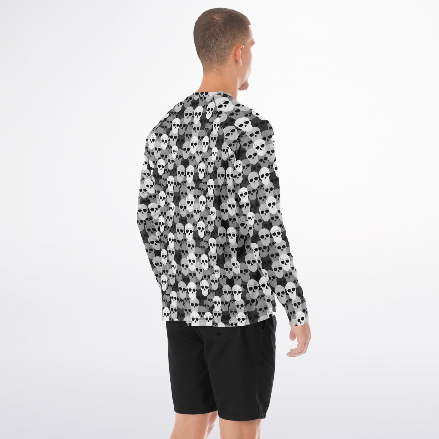 Pile of Skulls Men's Long Sleeve Performance Shirt
