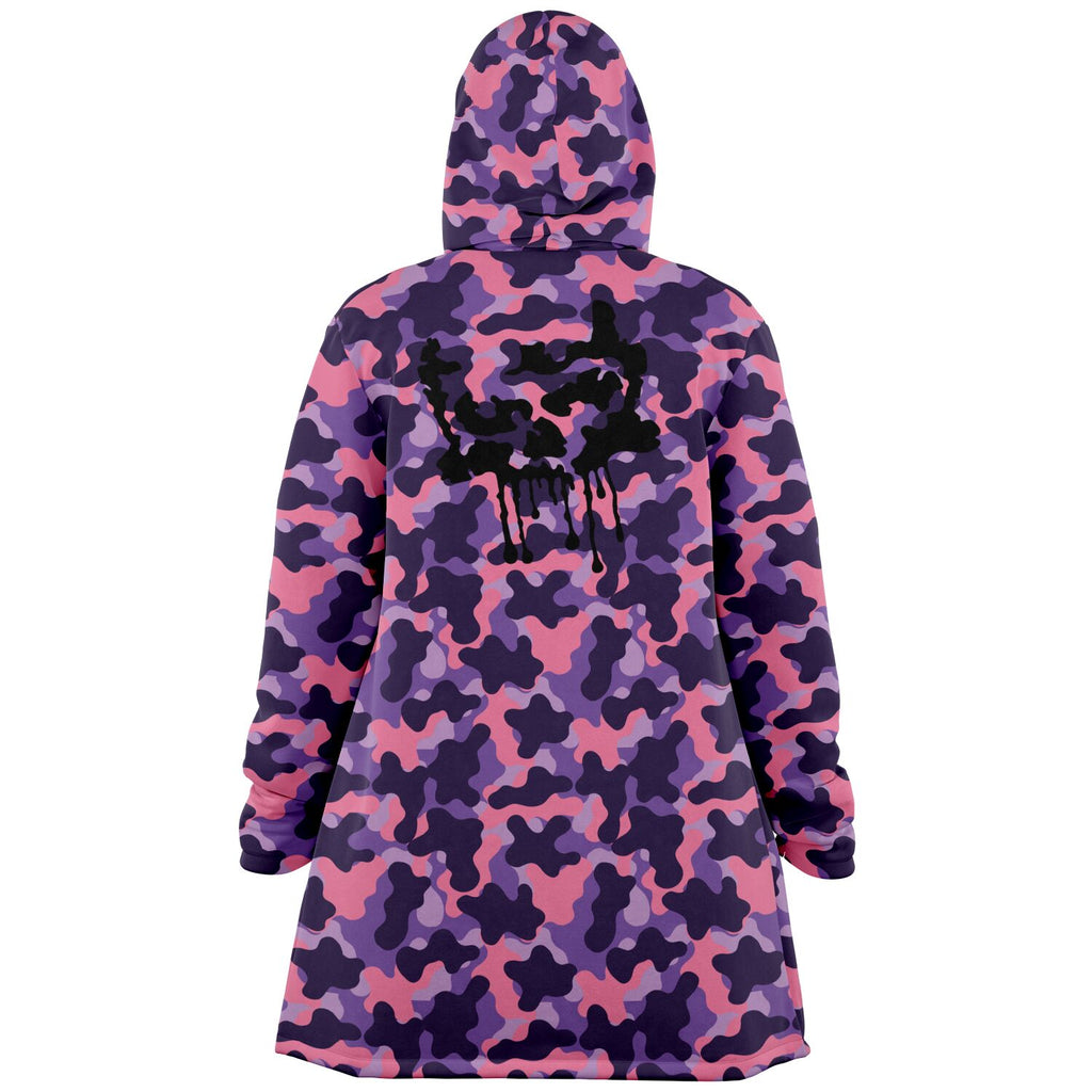 Purple Camo Microfleece Cloak