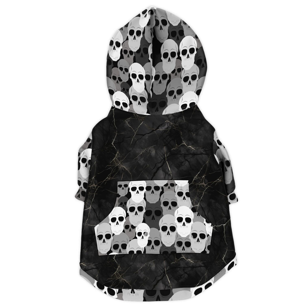 Pile of skulls Fashion Dog Zip-Up Hoodie