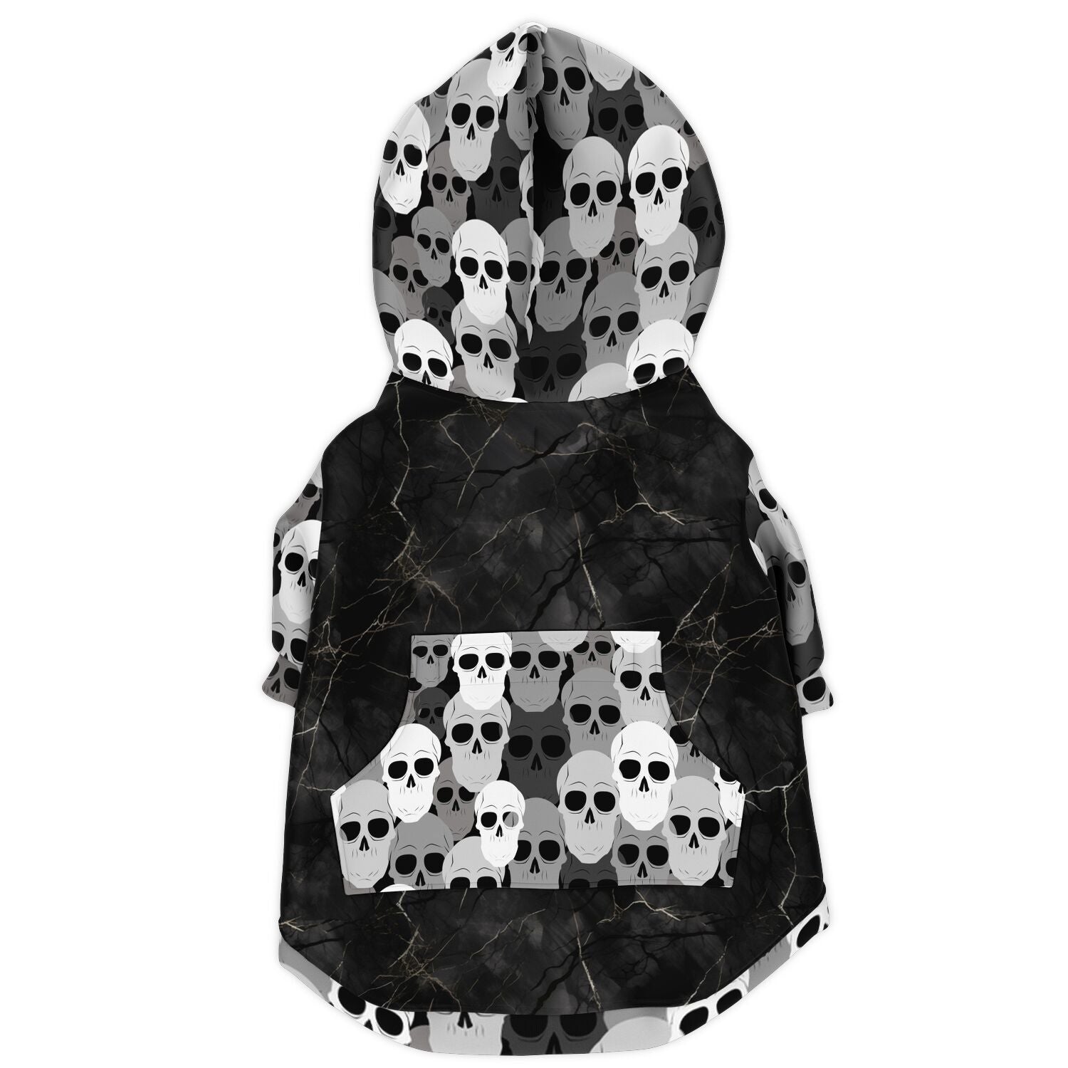 Pile of skulls Fashion Dog Zip-Up Hoodie