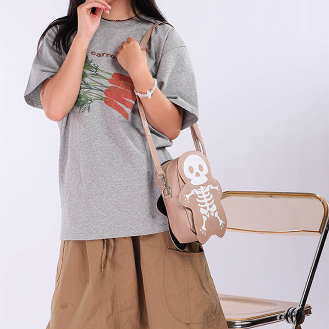 Halloween Skull Shoulder Messenger Crossbody Bag