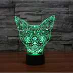 Color Changing Cat Night Light