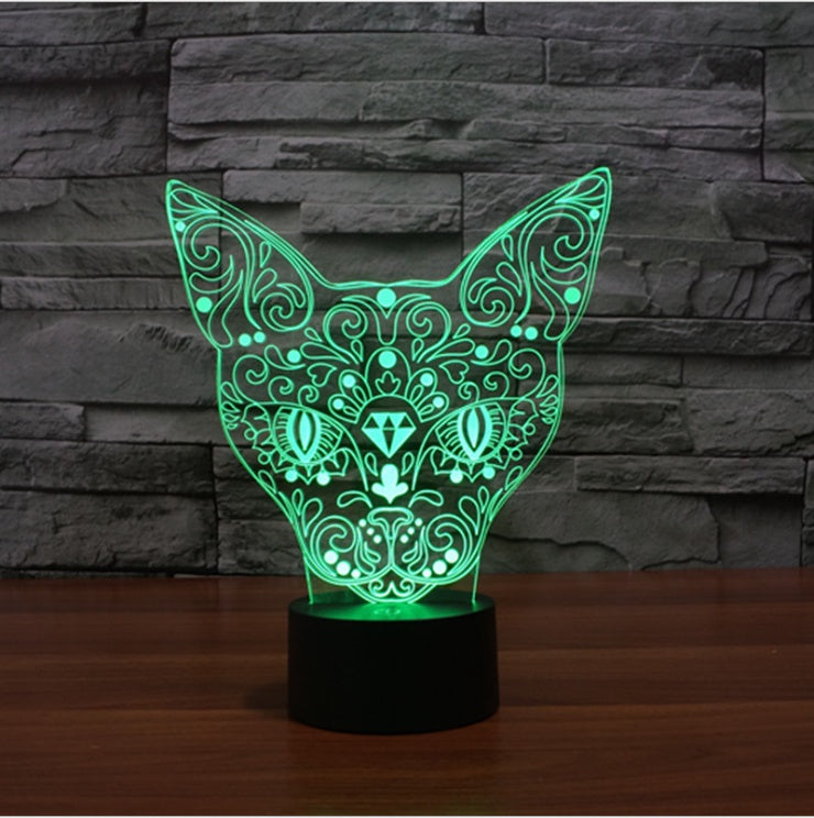 Color Changing Cat Night Light